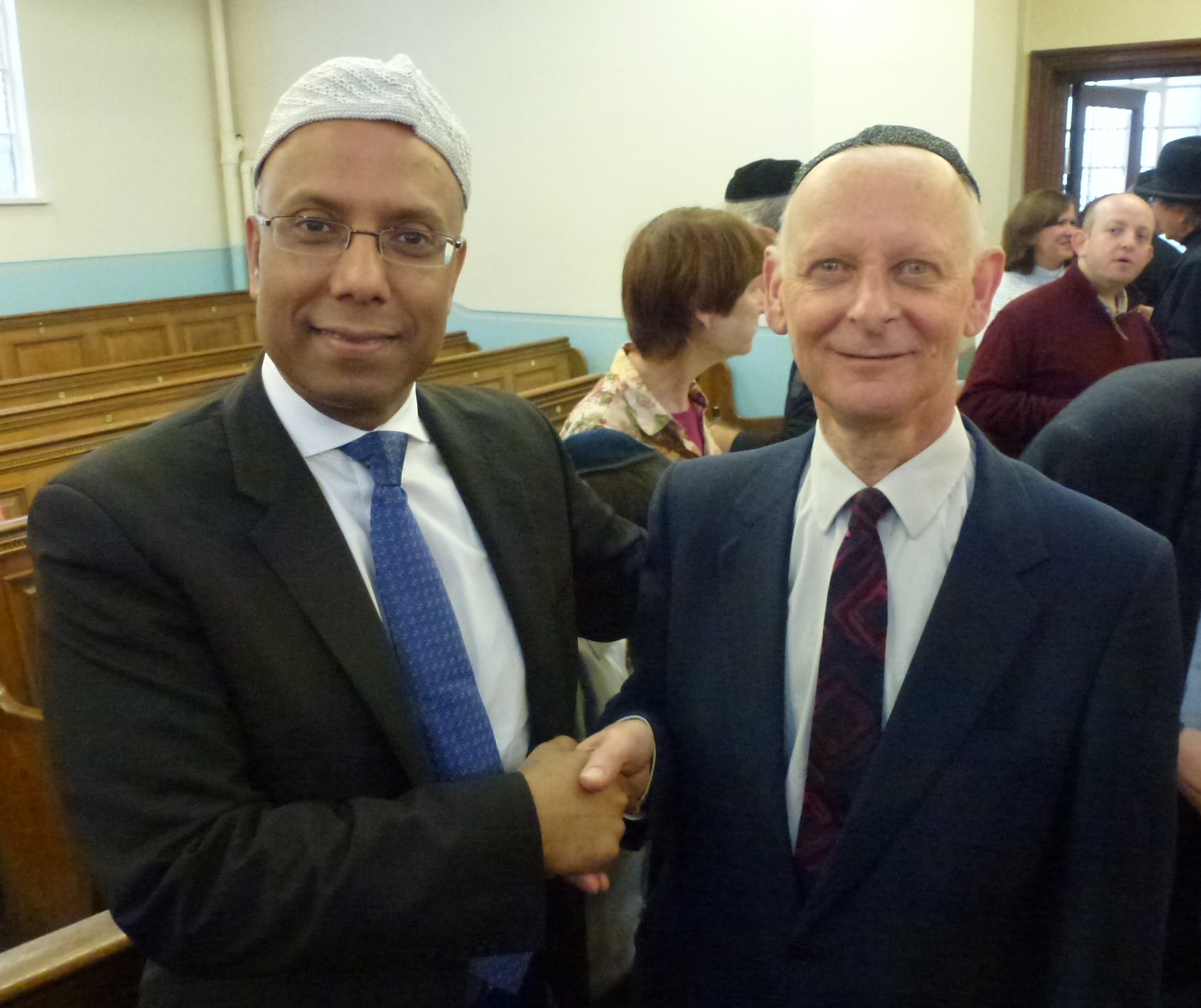 Nelson Street President Leon Silver with Lutfer Rahman, Mayor of Tower Hamlets